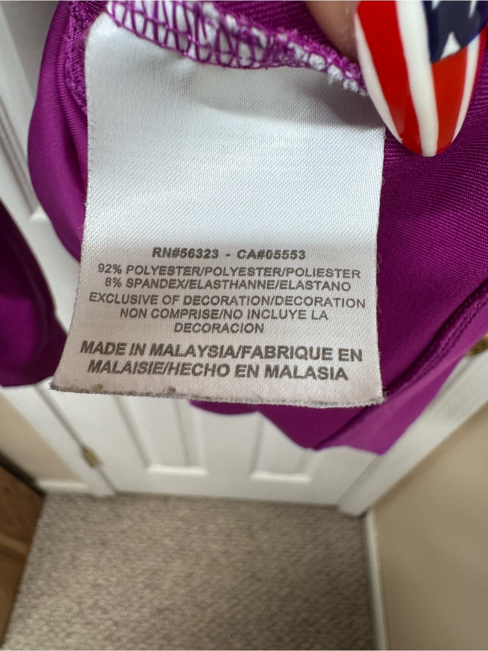 Nike Dri-FIT Full Zip Track Jacket Purple Athletic Running Gym Women’s Large - Picture 9 of 9